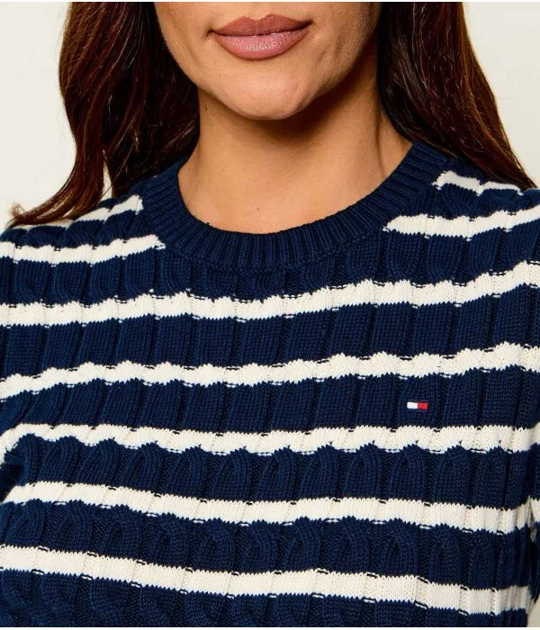 Женский свитер Slim Fit Tommy Hilfiger, Blu Marino — фото 4