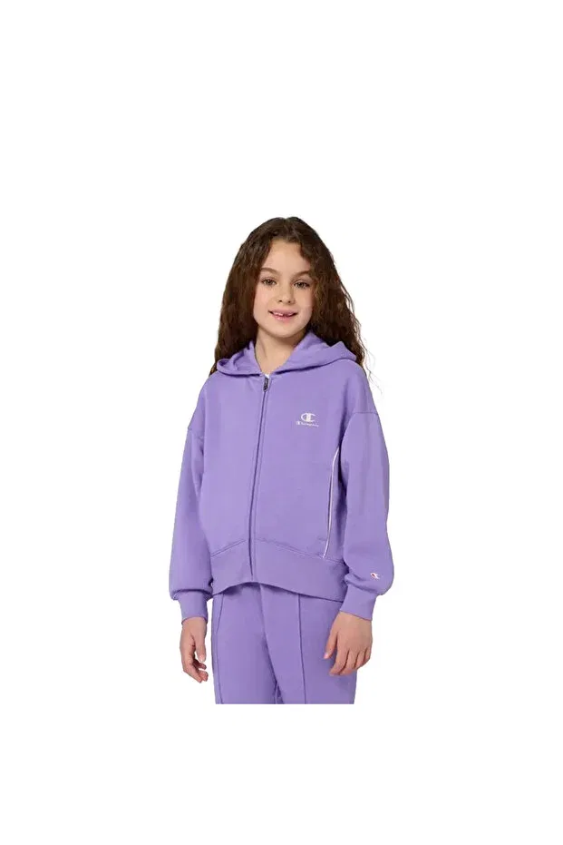 Детский спортивный комплект для девочек с капюшоном Champion, Purple — фото 3