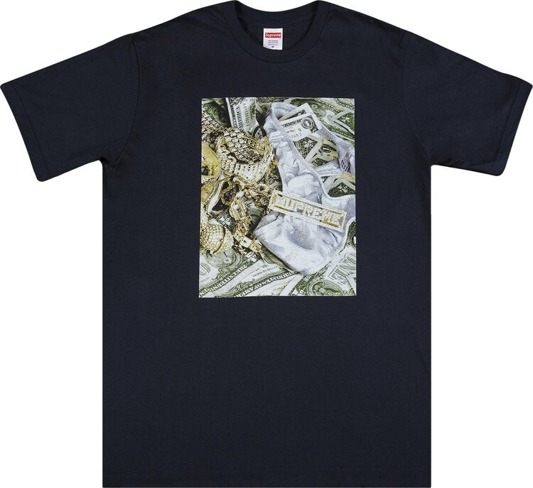 

Футболка Supreme Bling Tee 'Navy', синий