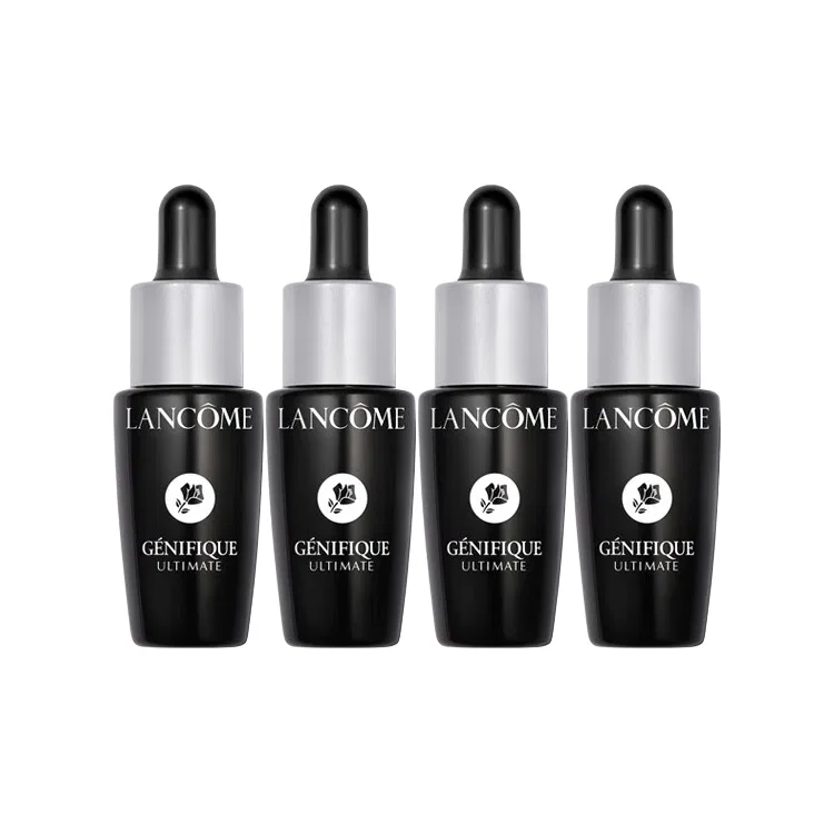 Набор миниатюр сыворотки Advanced Génifique с экстрактом пробиотиков, 7 мл × 4, LANCOME, Black