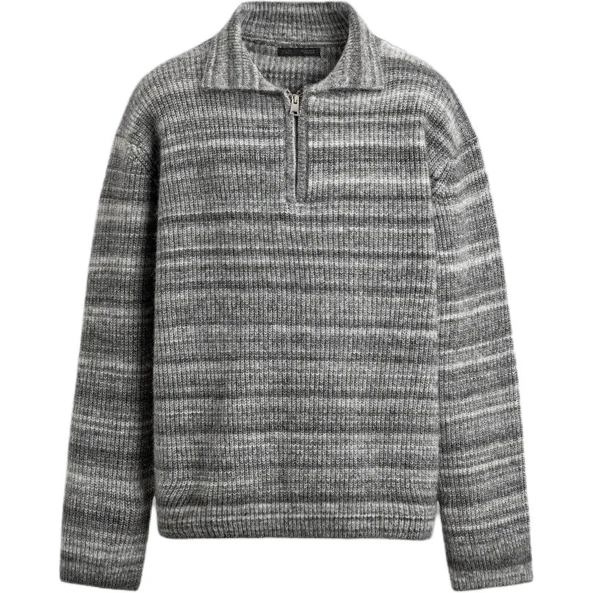 Мужское поло с воротником поло Модель Gray ZARA, Серый