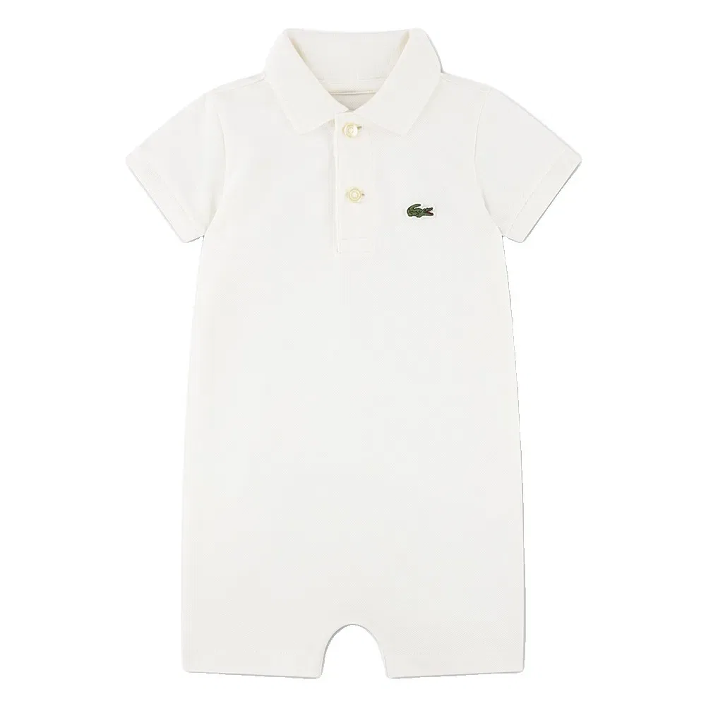 Комбинезон с коротким рукавом Lacoste Kids, белый