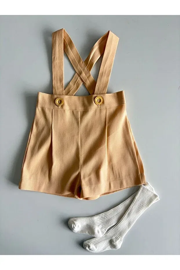 Детский комбинезон для девочек хлопковый Il Mio Bambino, Salmon Color — фото 3