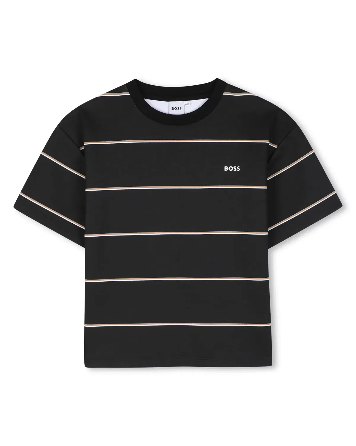 Детская футболка для мальчиков с коротким рукавом BOSS Kidswear, Negro