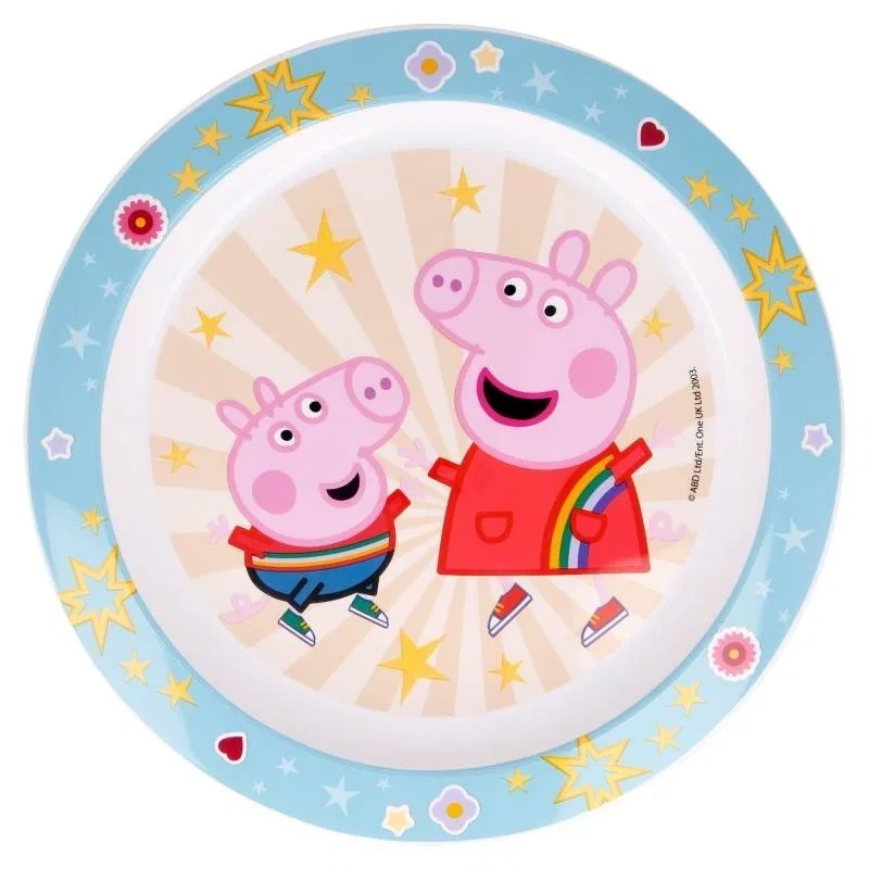 Детская тарелка десертная с принтом Peppa Pig, 22 см Swinka Peppa