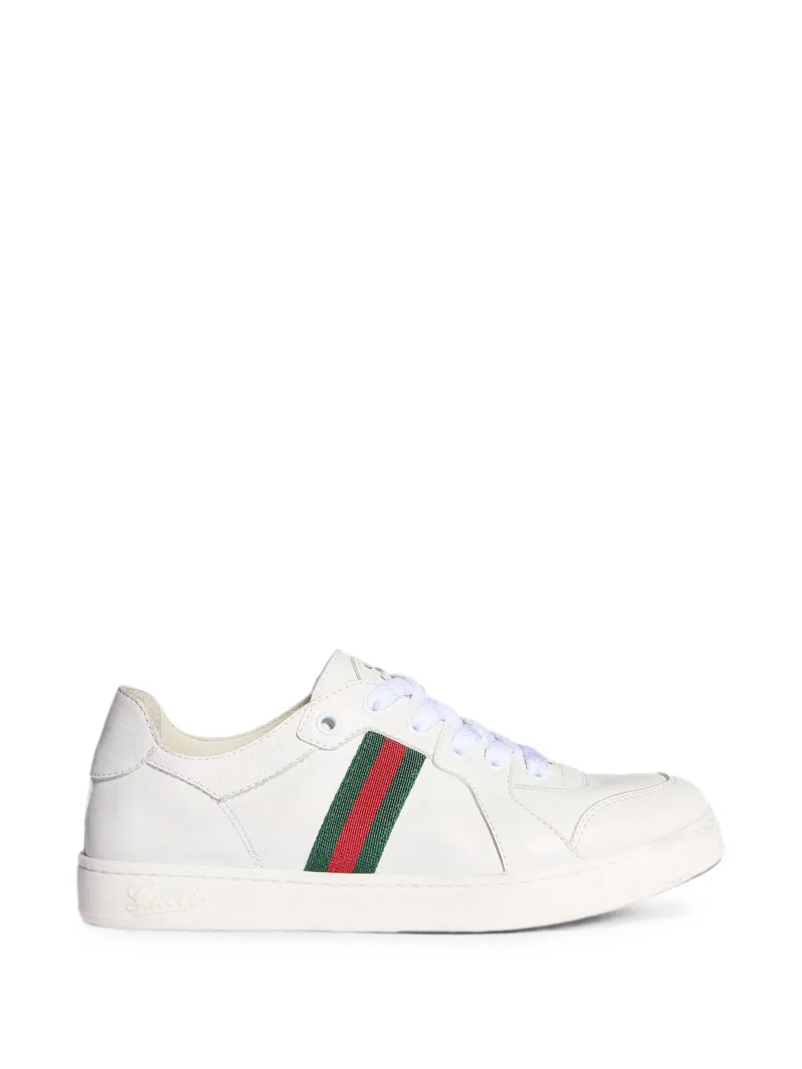 Кроссовки с отделкой Web и логотипом GG Cross Gucci Kids, белый