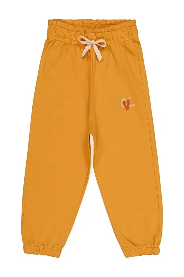 Детские спортивные штаны для мальчиков с вышивкой Cvl embroidered ornamental lace-up sweatpants Civil Boys, Soft Orange