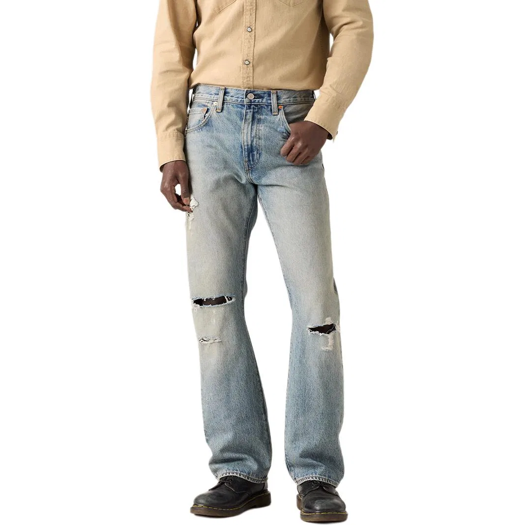 Мужские джинсы с потертостями Light Blue Slightly Ripped Levis