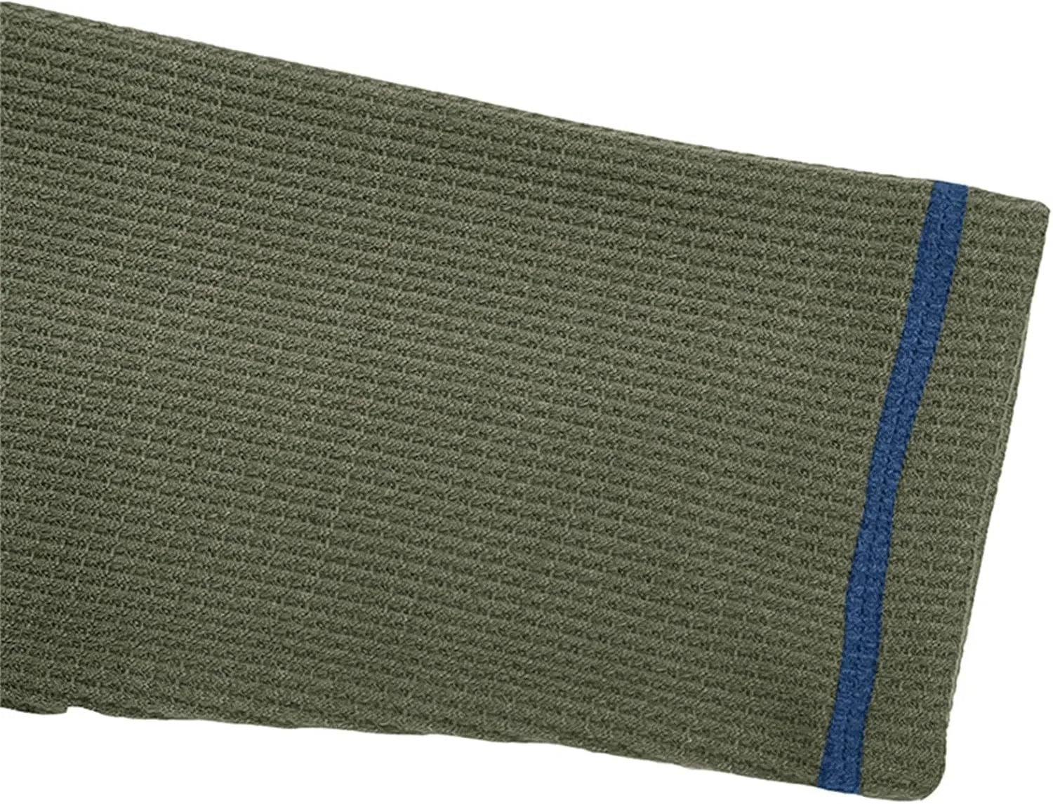 Мужская хенли футболка с длинным рукавом вафельная, Army Green — фото 4