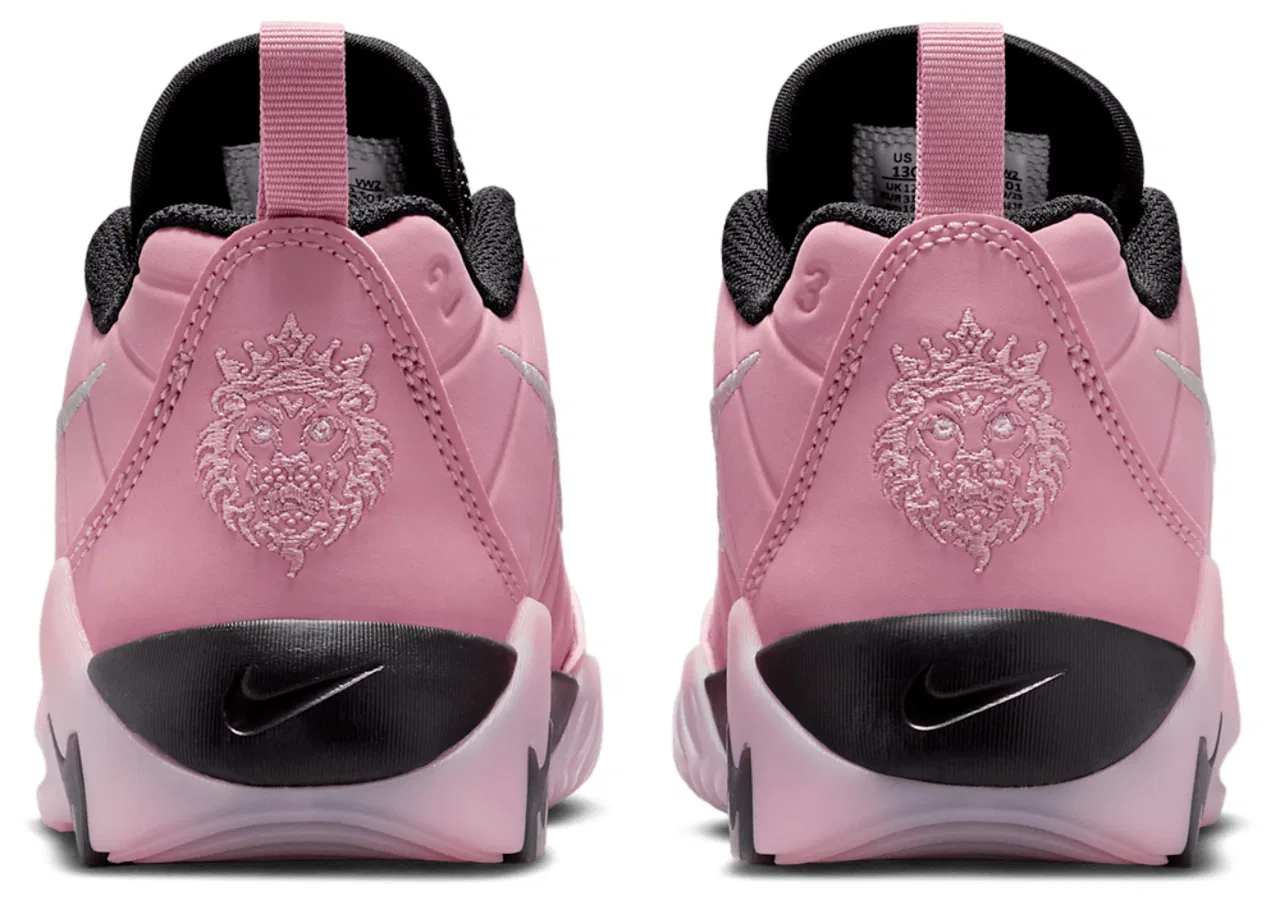Кроссовки для мальчиков Lebron Witness IX Nike, цвет Elemental Pink/Black/Pink — фото 3