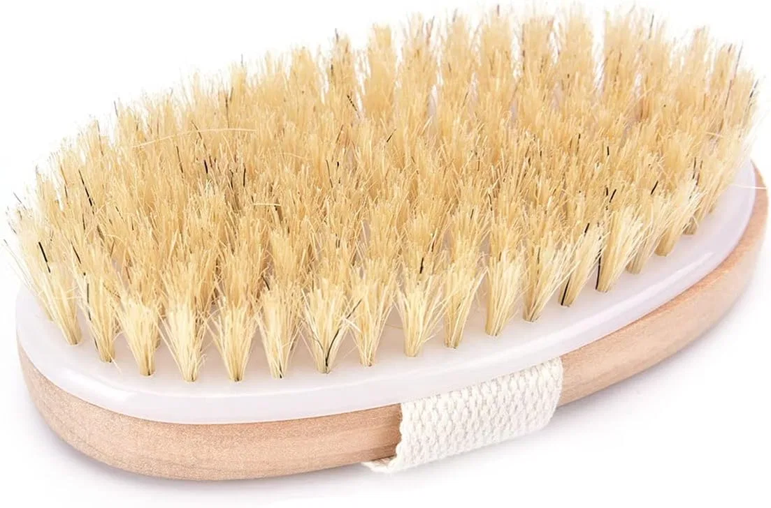 Щетка для душа для сухой кожи, ETUELNOPT, 12 x 6.5 см, Brown