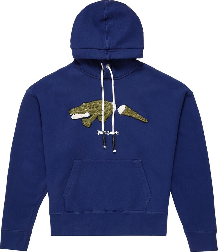 

Худи Palm Angels Croco Hoodie 'Navy Blue/Green', синий