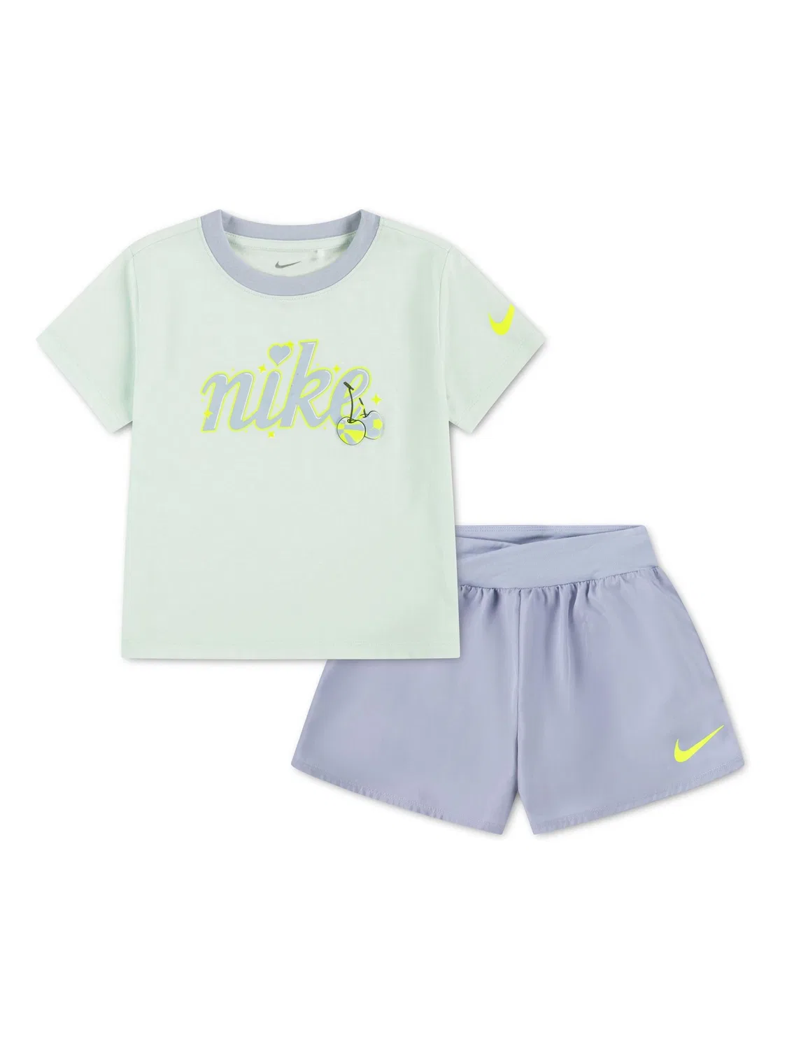 Комплект из футболки и шорт, с принтом вишни Nike, синий