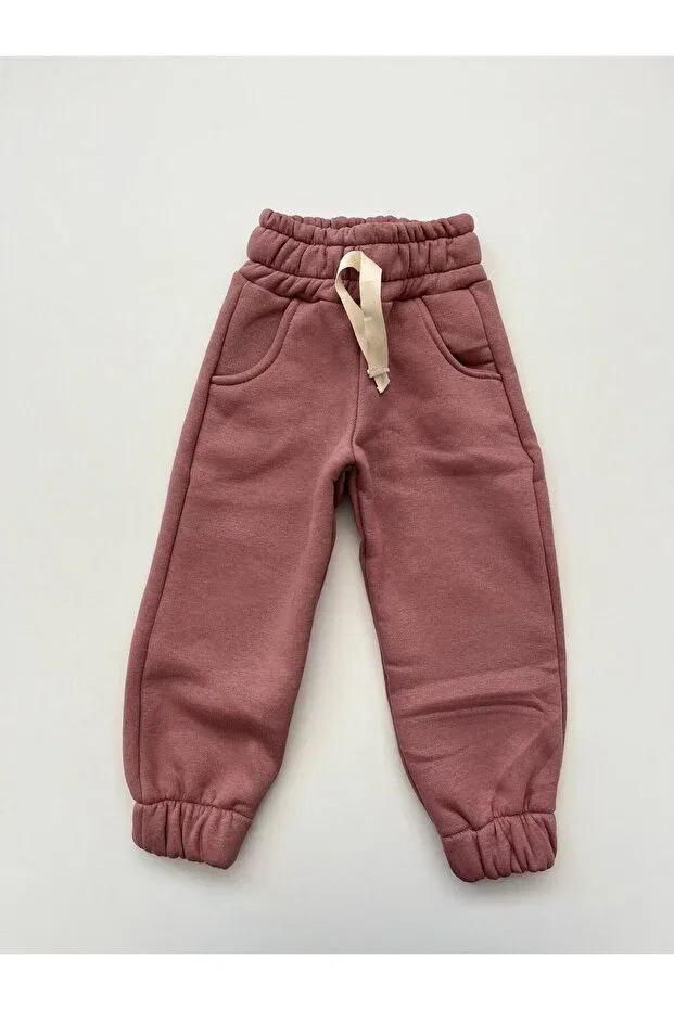 Детские спортивные штаны для девочек с высокой талией Basics Pour La Riviere, Rose Dried