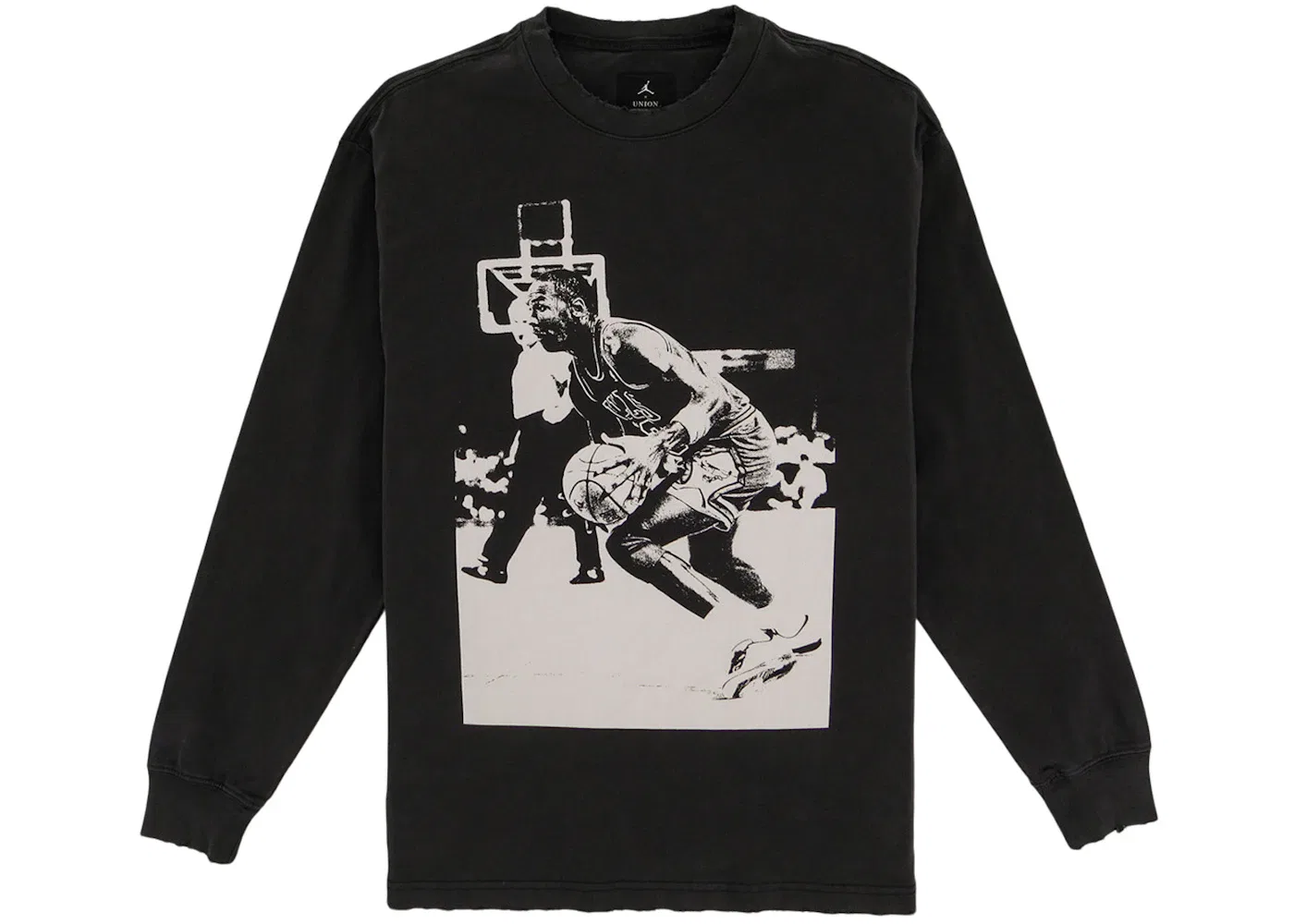 Мужская футболка с длинным рукавом Jordan x Union M J L S Tshirt Off Noir, Off Noir