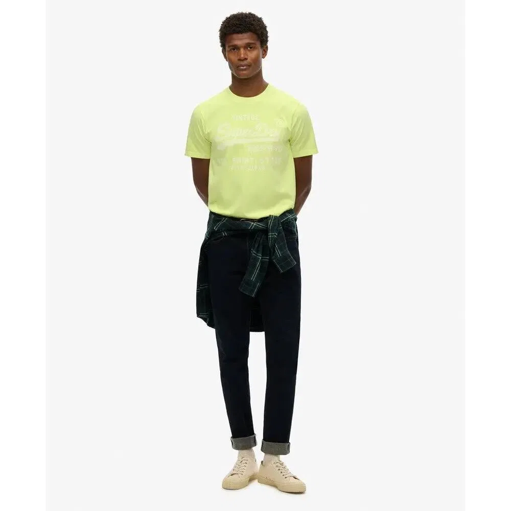 Мужская футболка свободного кроя Vl Neon Relaxed Superdry, Yellow — фото 4