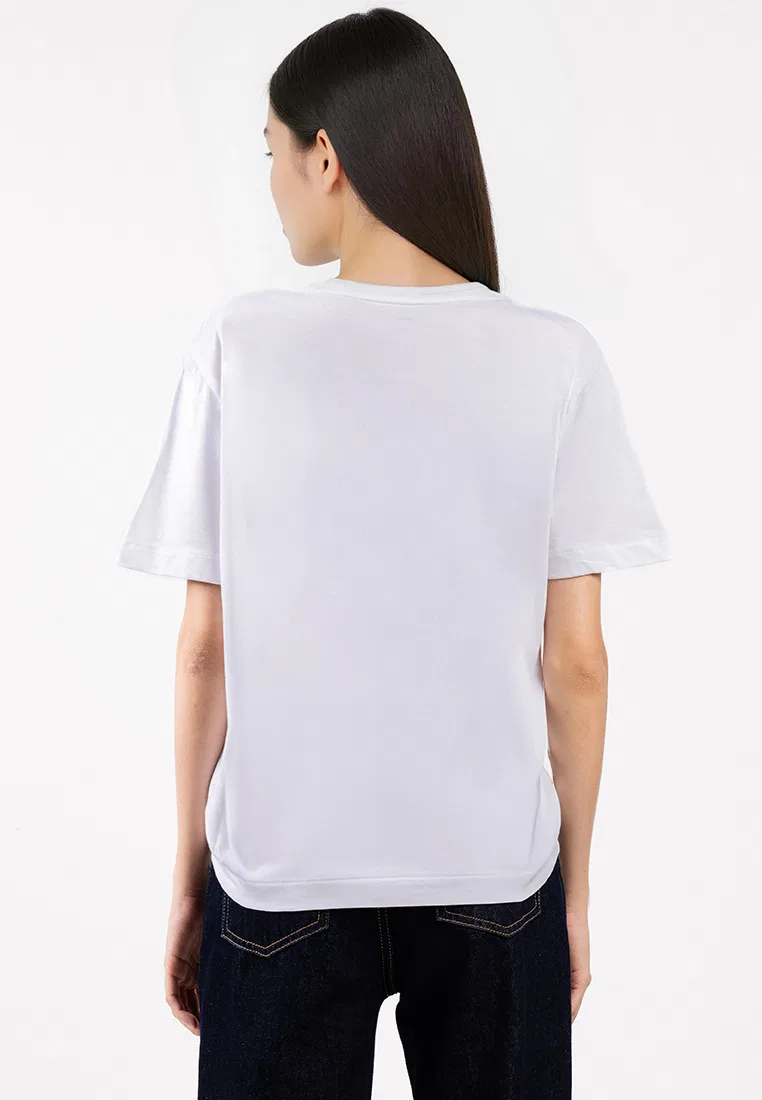 Футболка с v-образным вырезом, 2 шт., Calvin Klein Jeans, белый/черный — фото 2