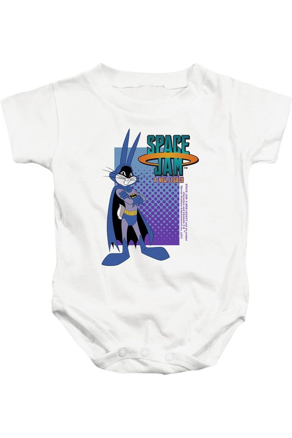 

Детский комбинезон "Космический джем 2" с жуками и Бэтменом Gildan, белый