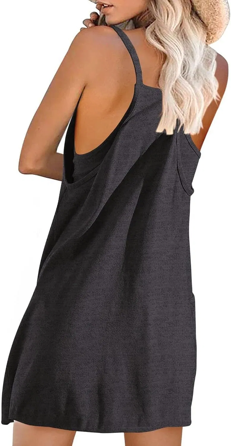 Женское спортивное мини-платье с шортами Athletic Dress, Dark Gray — фото 3