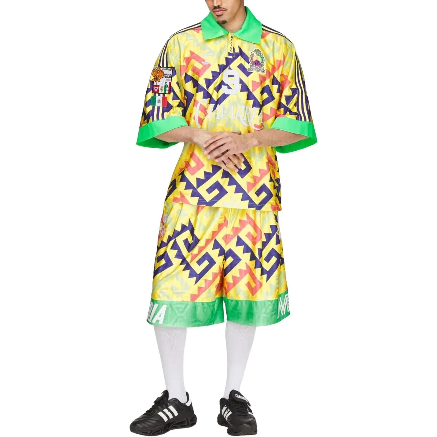 Мужская футболка Adidas x Chavarria AOP Goalkeeper Jersey Asia Sizing, желтый — фото 4