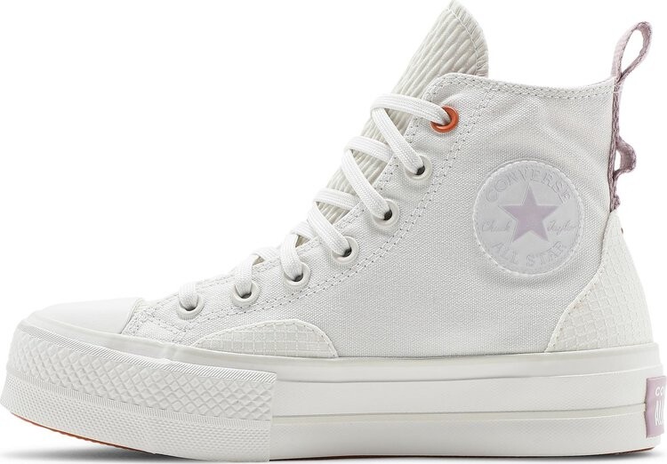 Кроссовки Converse Wmns Chuck Taylor All Star Platform High Future Utility - Vintage White, белый — фото 3