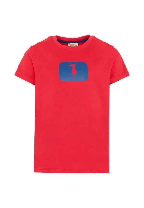 Футболка с принтом T-shirt Tru Trussardi Junior, красный