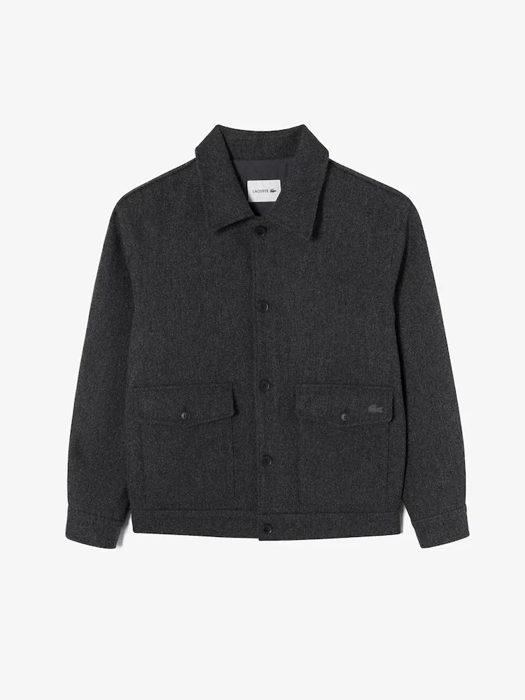 Утепленная куртка из шерсти, модель Drizzler LACOSTE — фото 4
