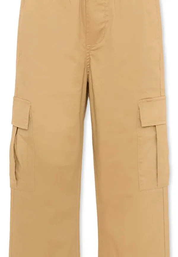 Брюки карго plain cargo trousers Tru Trussardi Junior, beige, бежевый — фото 3
