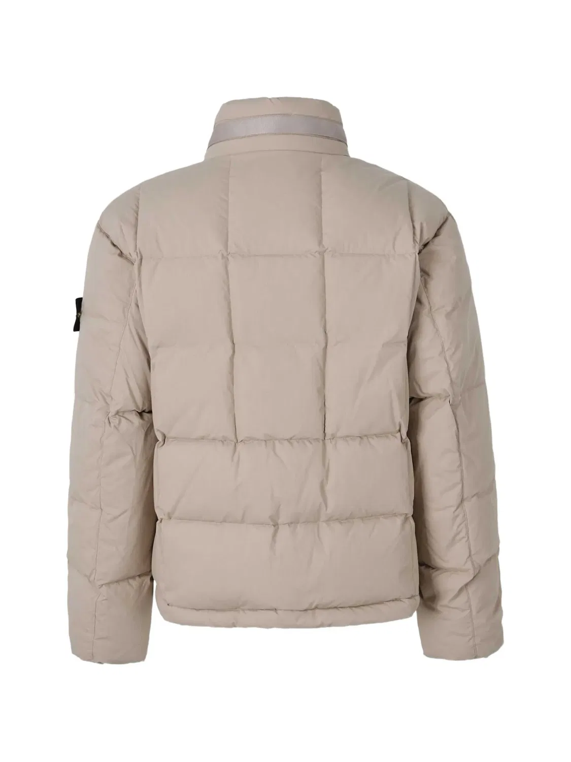 Стеганая куртка с нашивкой Stone Island, нейтральные — фото 2