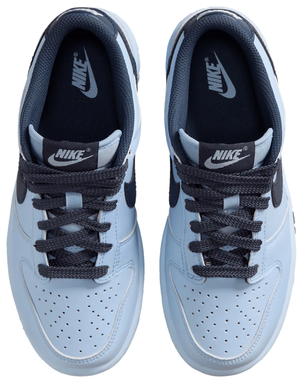 Кроссовки для мальчиков Dunk Low Lv8 2 Nike, цвет Hydrogen Blue/Hydrogen Blue/Thunder Blue — фото 4