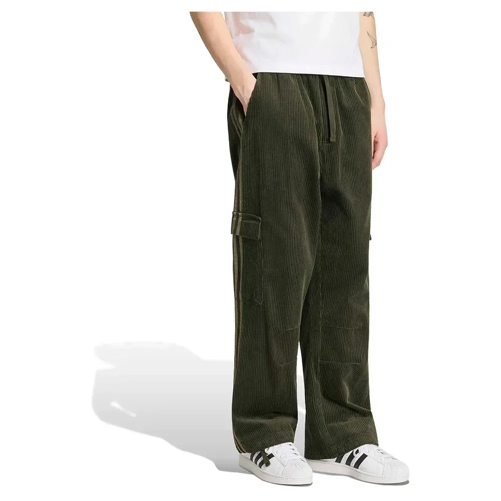 Брюки карго вельветовые Adicolor Adidas Originals, зеленый