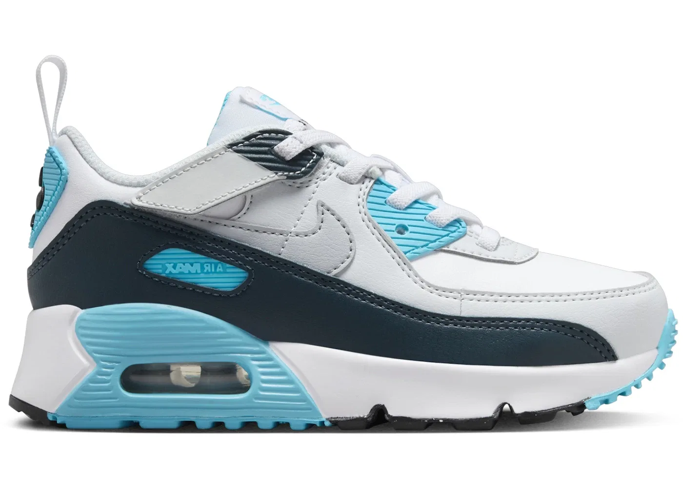 Детские кроссовки Lifestyle Nike Air Max 90 EasyOn, White/Baltic Blue/Armory Navy/Wolf Grey
