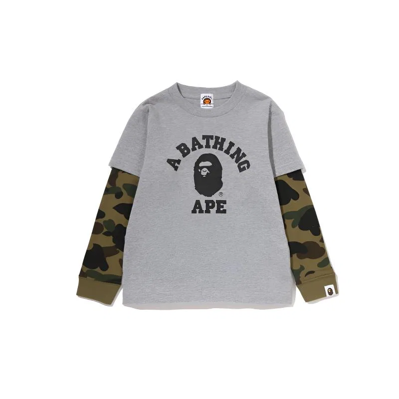 Детская футболка с круглым вырезом Black BKX A BATHING APE — фото 4