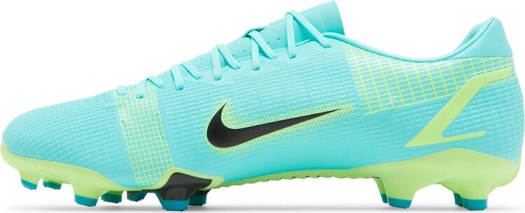 Бутсы Nike Mercurial Vapor 14 Academy FG MG 'Dynamic Turquoise Lime Glow', синий — фото 4