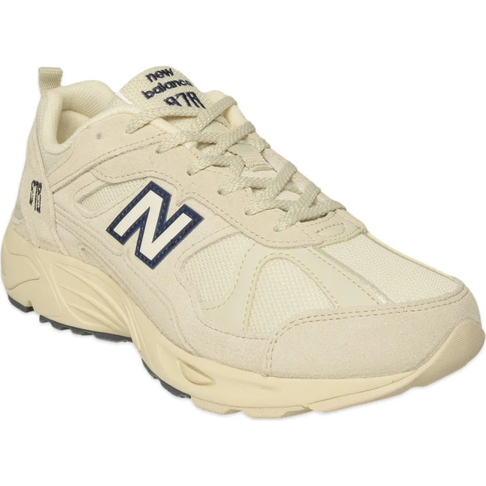 Детские кроссовки унисекс с низким верхом на шнуровке CM878 Nb Lifestyle New Balance, Bej — фото 3