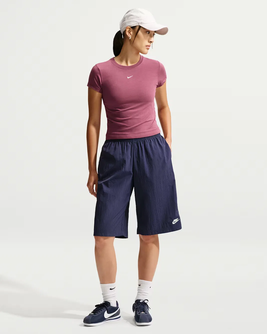 Женская футболка Nike Sportswear Chill Knit, Pink Smoke/Sail — фото 4