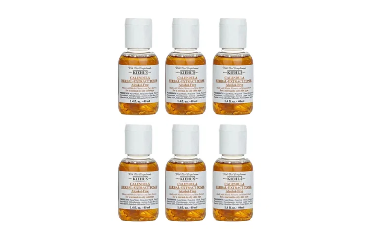 Женский набор средств для ухода с календулой Kiehl's, 40 мл x 6, Calendula