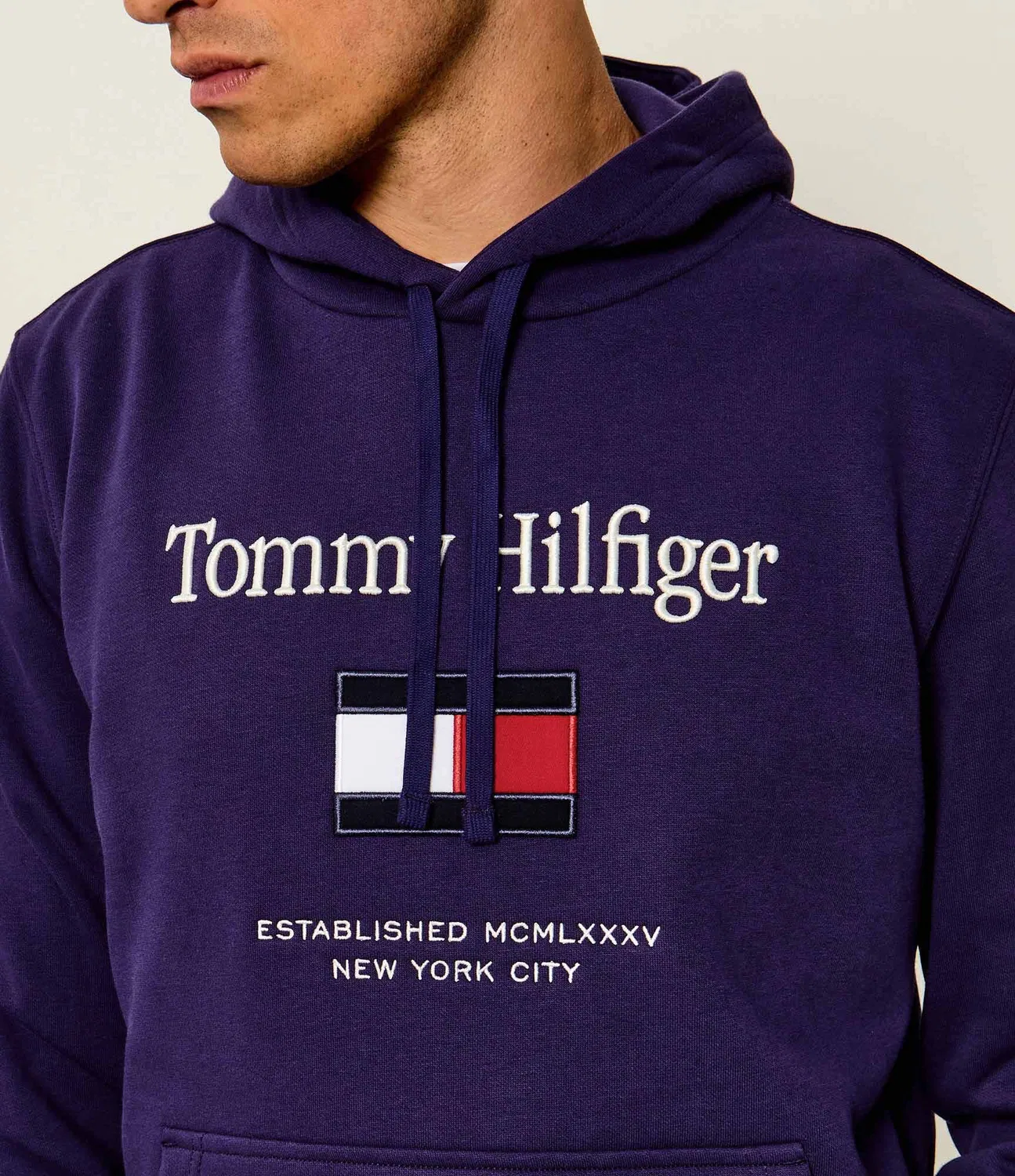 Худи с капюшоном из футера Flex Tommy Hilfiger, Viola — фото 4