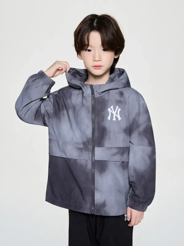 Ветровка стрит-стиль, Ny Mlb Kids, темно-серый