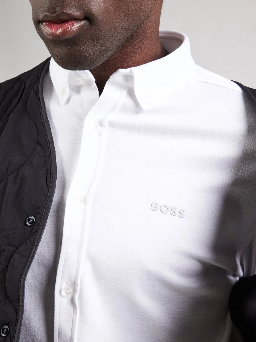 Деловая рубашка BOSS Regular fit 'B_MOTION_L' белого цвета — фото 2