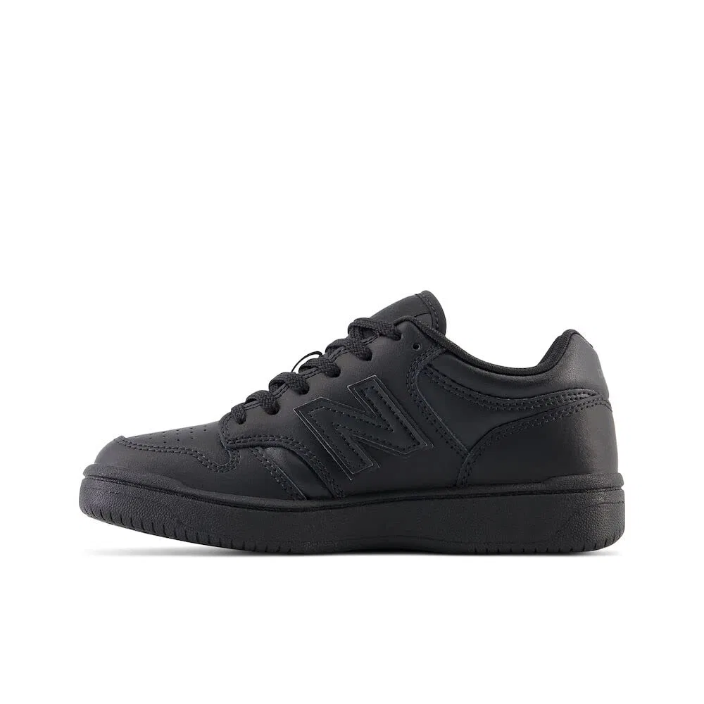 Детские кроссовки для мальчиков на шнуровке 480 V1 New Balance, Black — фото 2