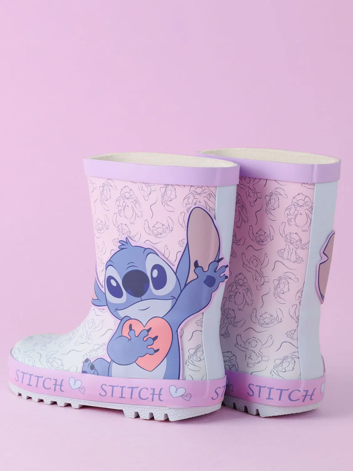 Резиновые сапоги, мультфильм Lilo & Stitch Vanilla Underground, розовый — фото 2