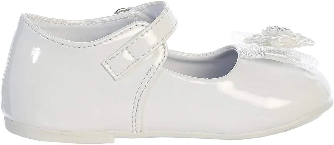 Детские туфли Мэри Джейн с бантом для девочек Swea Pea & Lilli, White — фото 3