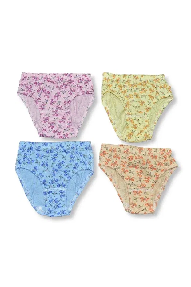 Детские трусы для девочек с принтом хлопковые комплект 4 шт Seher, Multicolor