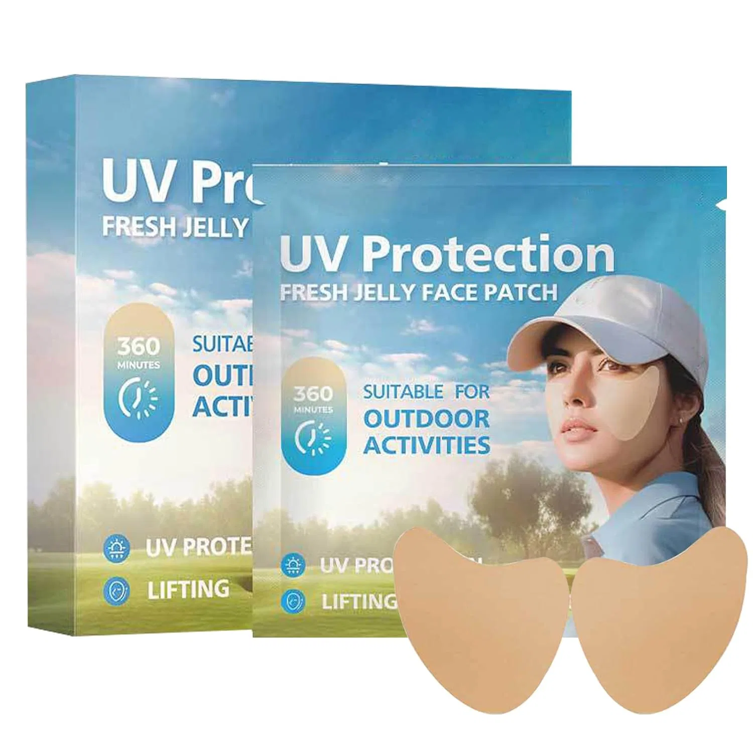 Солнцезащитные патчи для лица, UV-защита, многоцветные Generisch