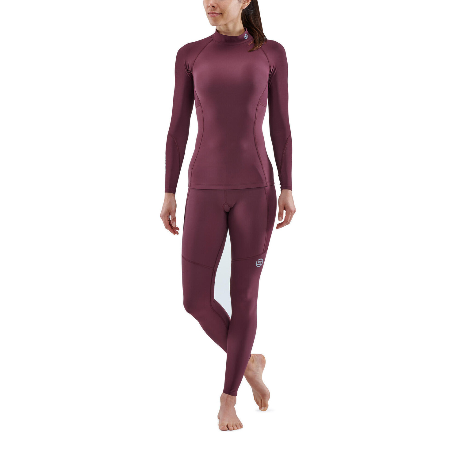

Компрессионная рубашка S3 Thermal Longsleeve SKINS, темный бордо