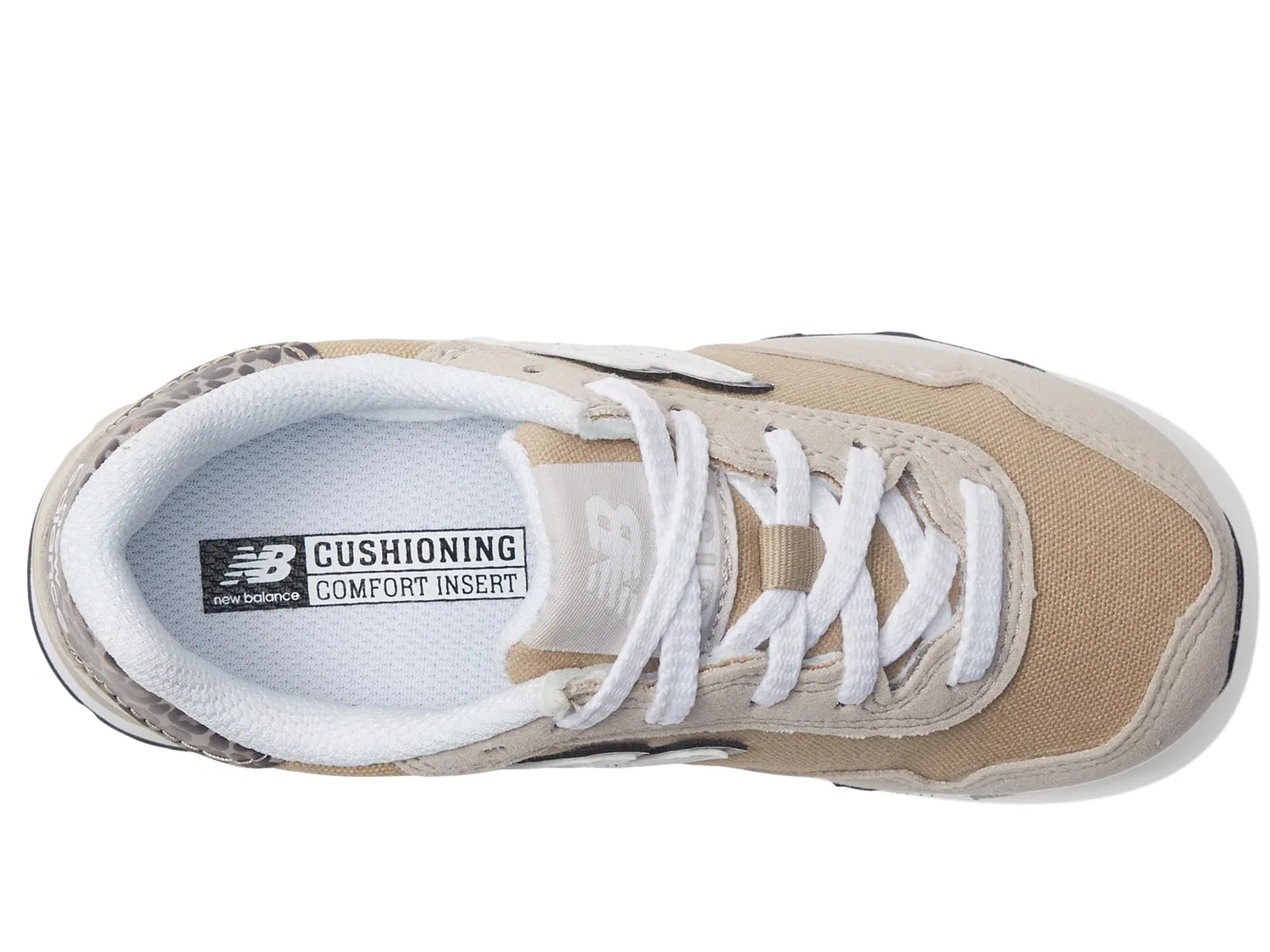 Детские кроссовки для девочек с застежкой-липучкой 515v3 New Balance, Moonrock Porcelain Stoneware — фото 2