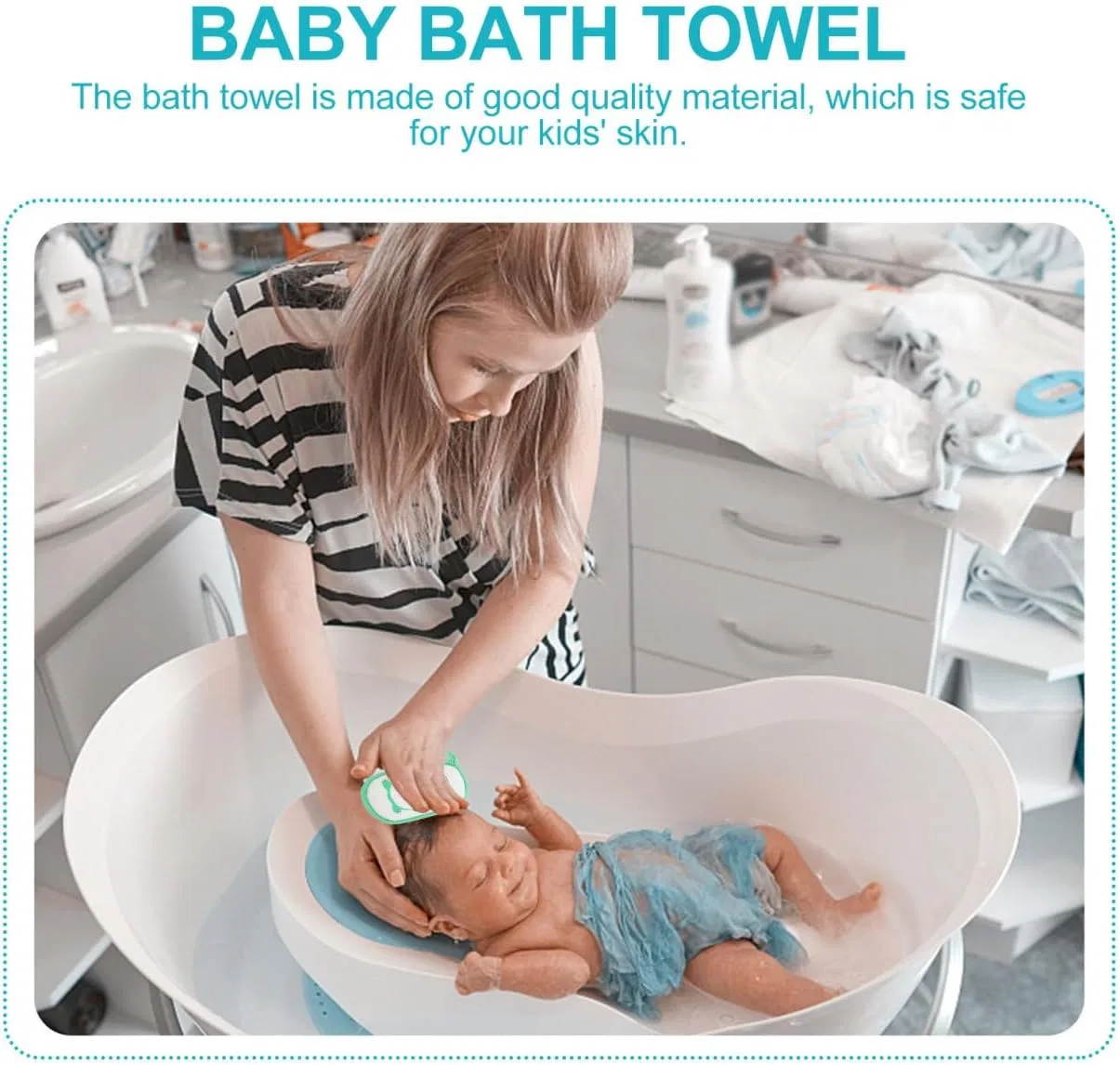Набор из 3 мочалок для ванны с животными, ULTECHNOVO, 13x9x2 см, мультиколор — фото 3