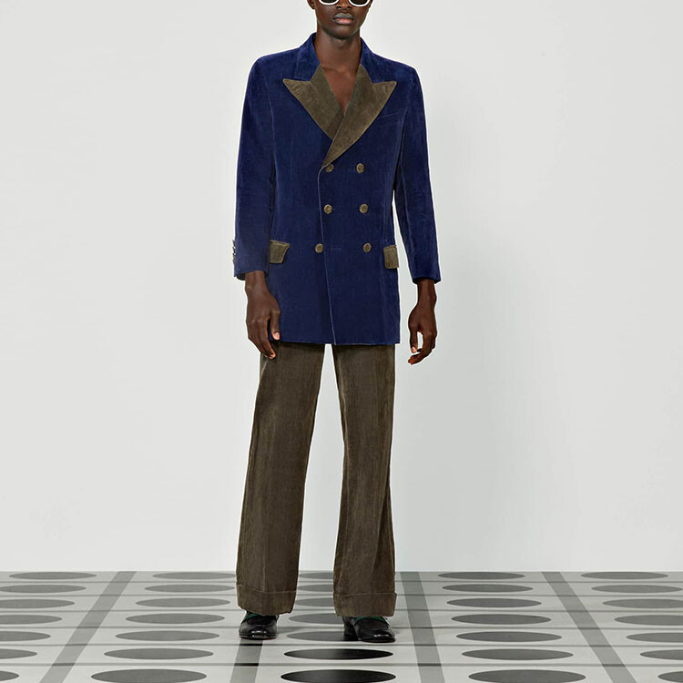 Деловой костюм Gucci мужской, темно-фиолетовый — фото 2