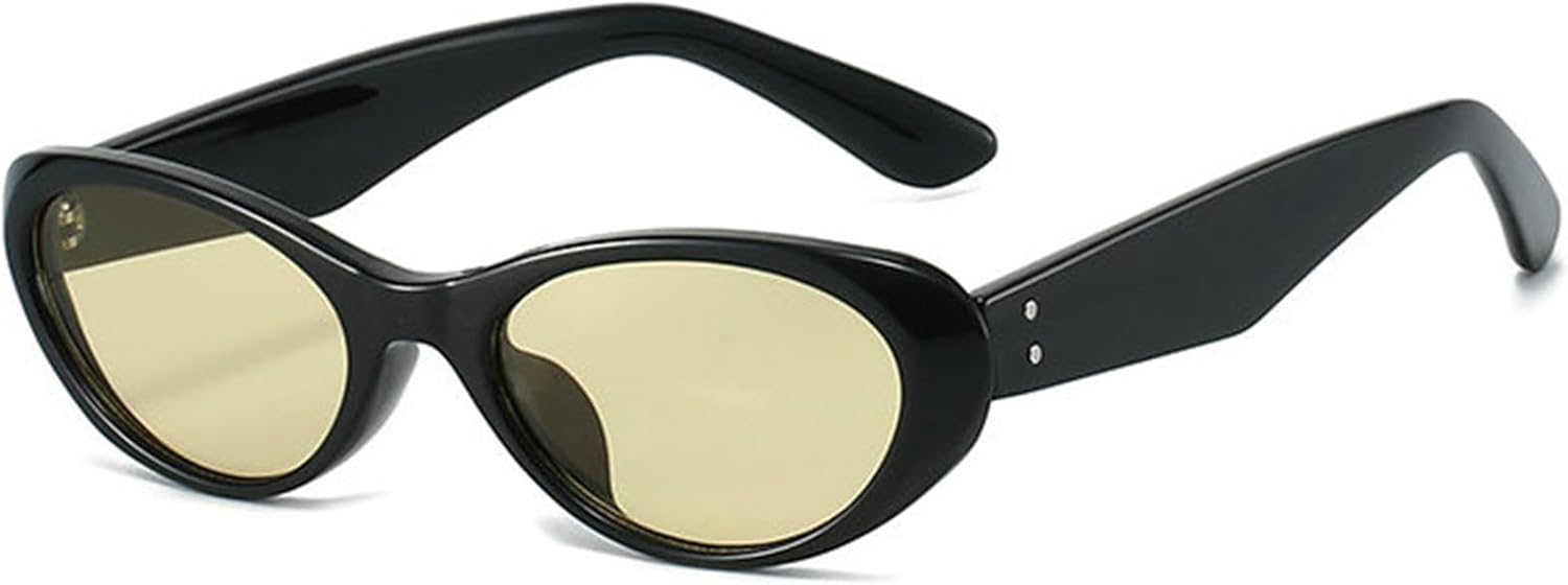 

Солнцезащитные очки Helena Retro Oval для женщин и мужчин, модные маленькие овальные очки конфетных цветов, винтажные очки 90-х годов, защита от ультрафиолета UV400, C2